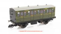 TT4051 Hornby 4 Wheel Coach number 7512 SR Green - 1st Class